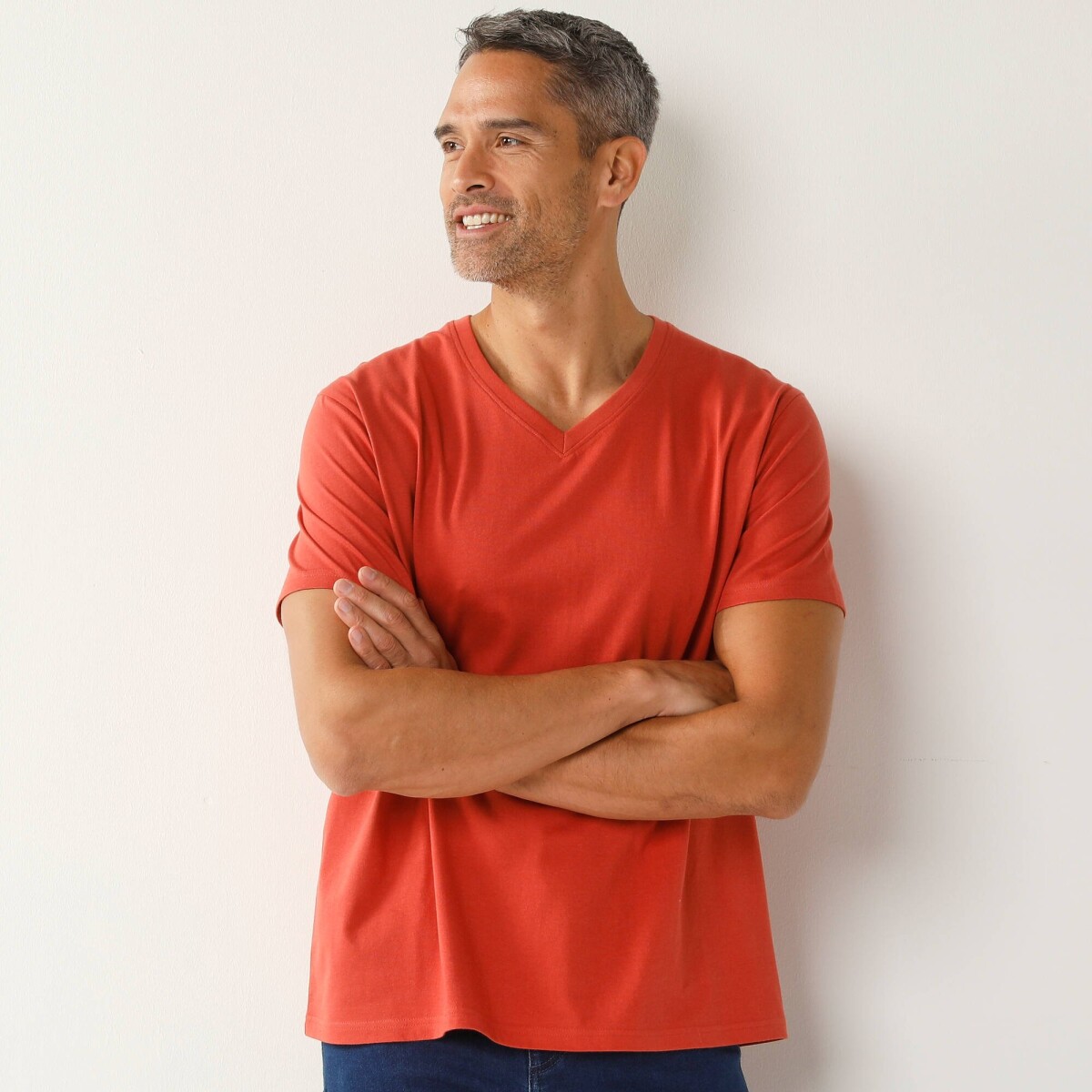 Tričko s krátkymi rukávmi a výstrihom do V, súprava 3 ks