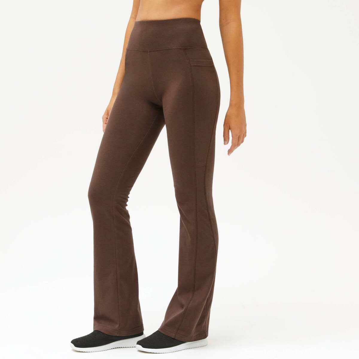 Bootcut legíny s vysokým pásom