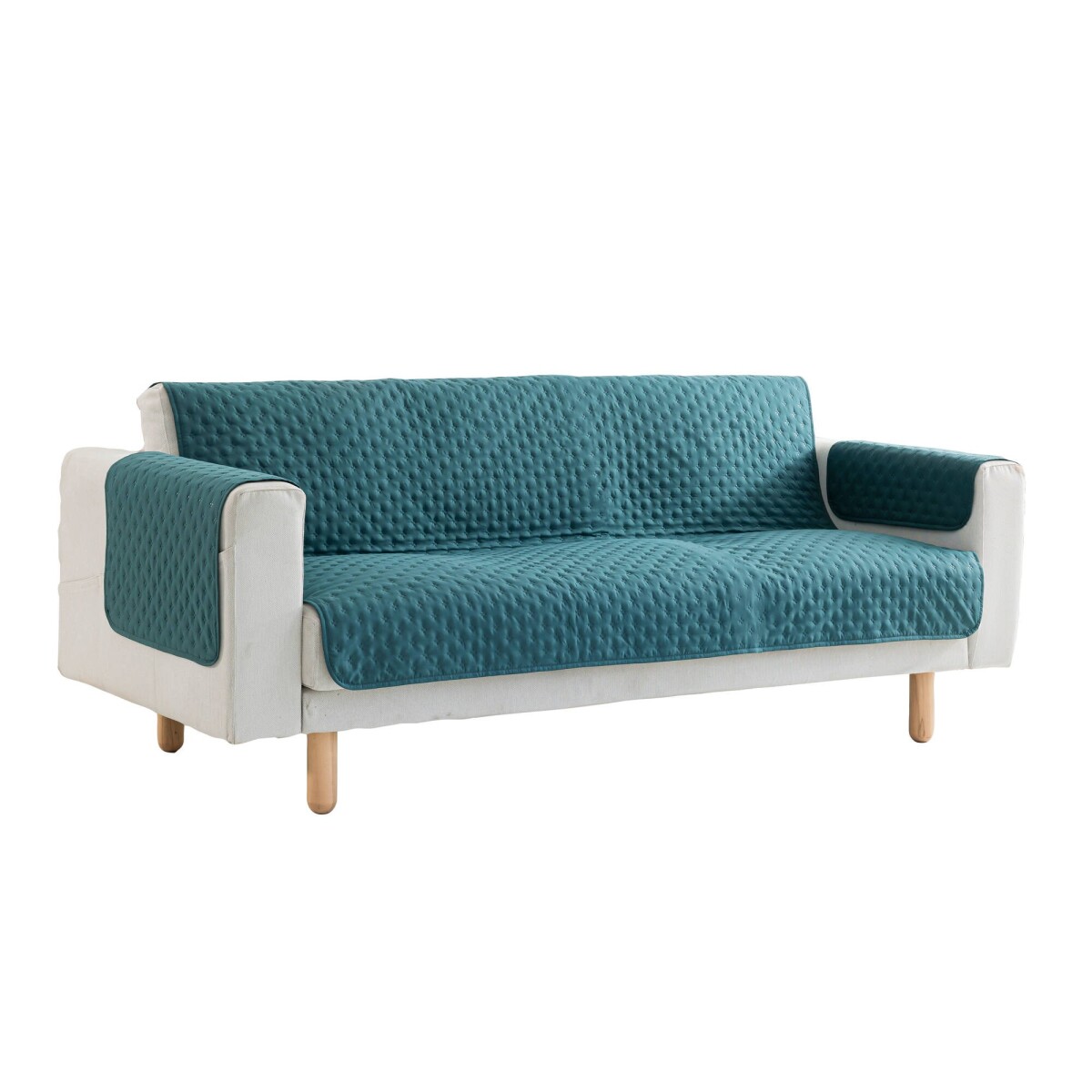 Prešívaná protišmyková prikrývka z mikrovlákna na kreslo a pohovku