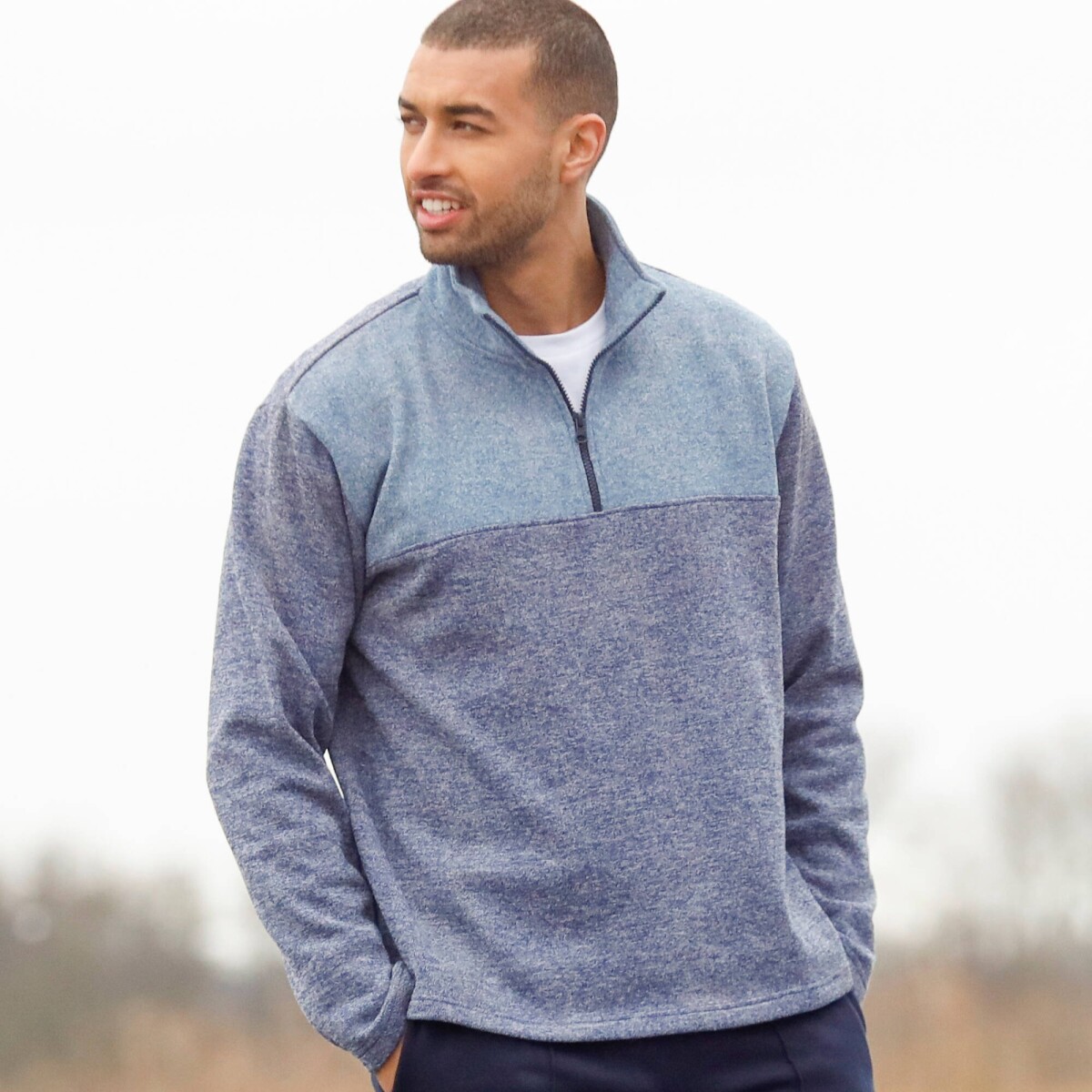 Mikina so zipsovým stojačikom