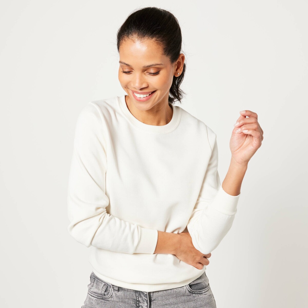 Mikina z česaného moltonu