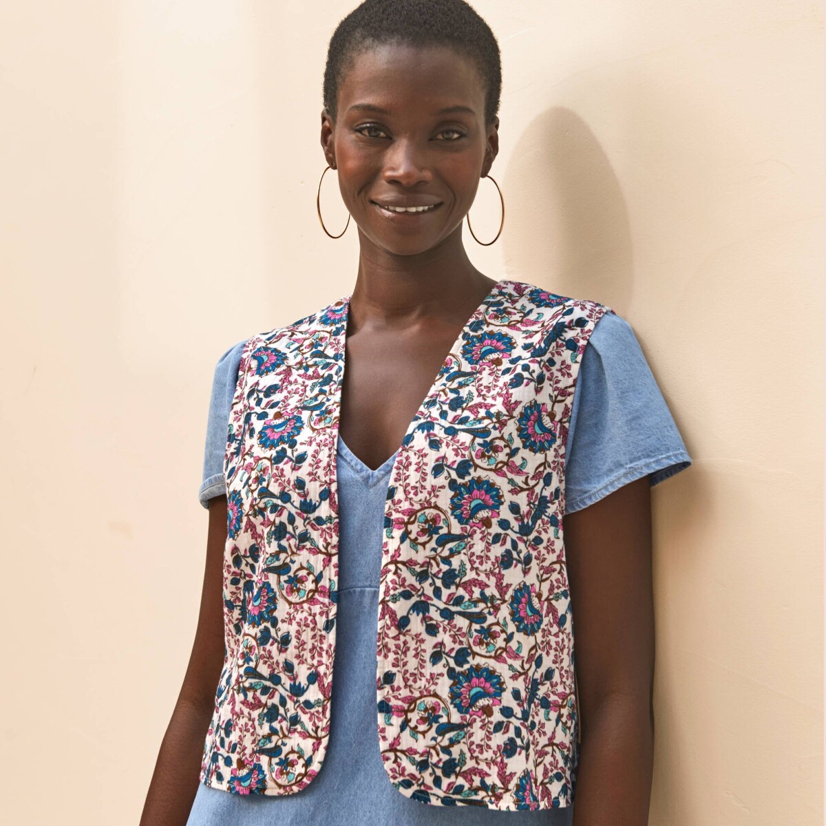 Mušelínová vesta s_x000D_
		potlačou