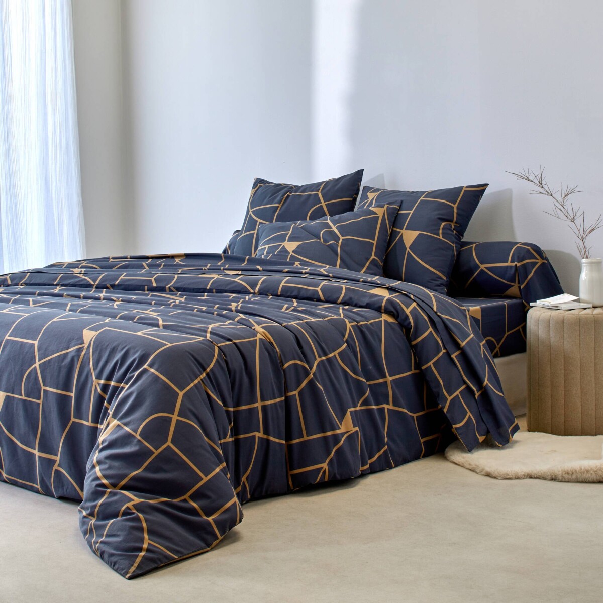 Posteľná bielizeň Geoffroy s grafickým dizajnom, bavlna