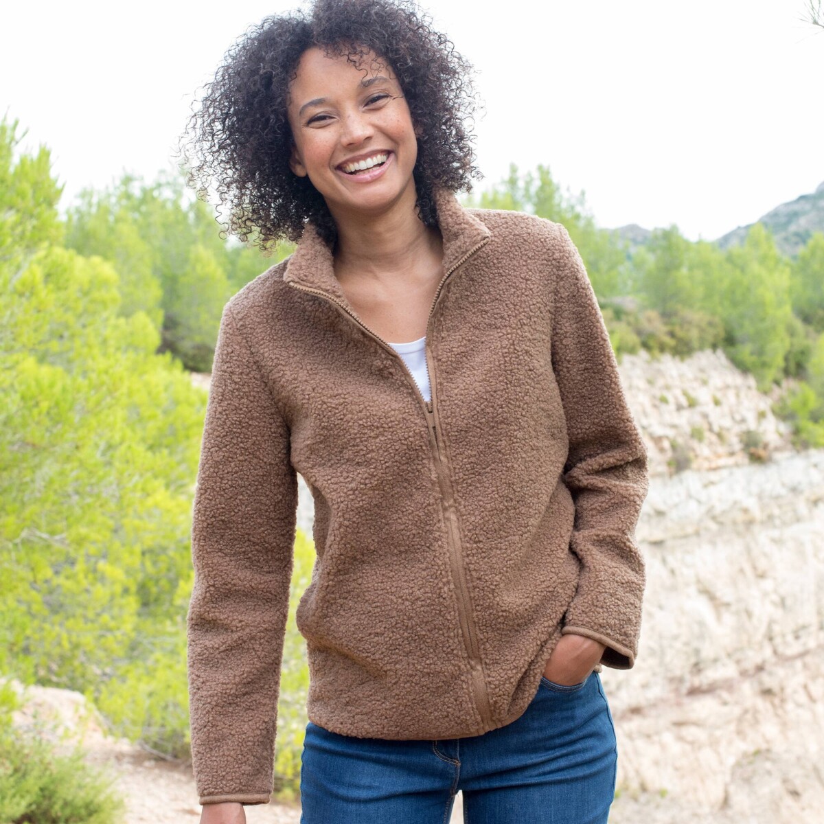 Buklé bunda na zips