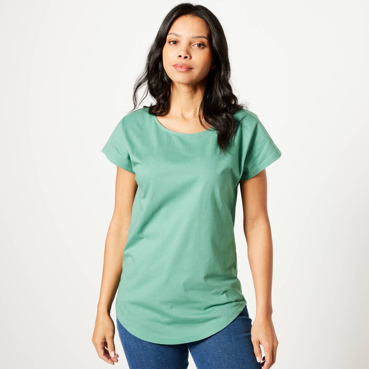 Dlhé tričko s krátkymi rukávmi