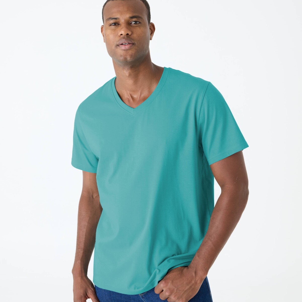 Tričko s krátkymi rukávmi a výstrihom do V, súprava 3 ks