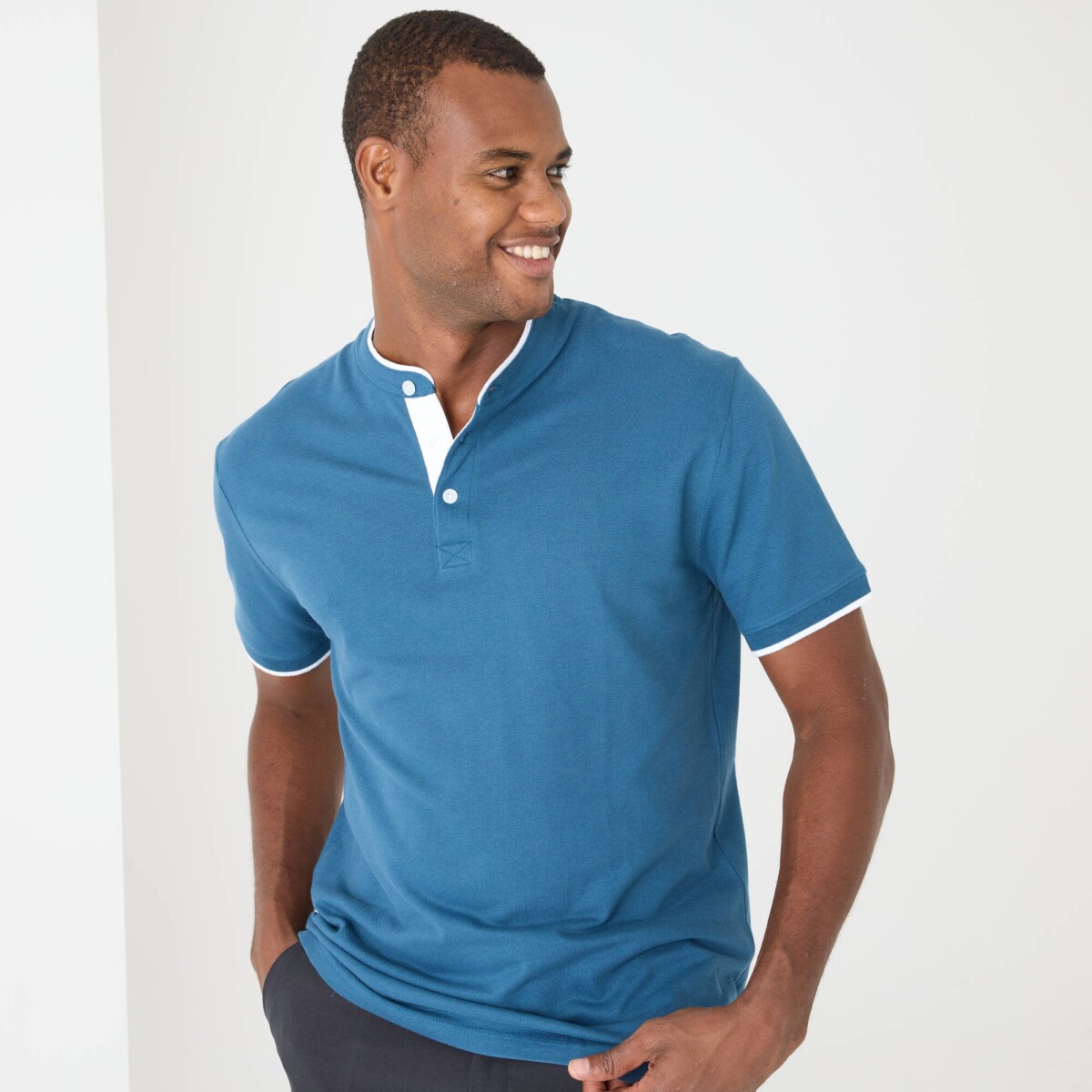 Jednofarebné polo z piké úpletu