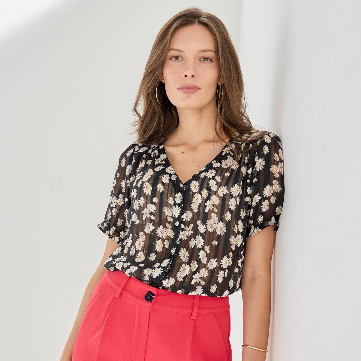 Blúzka s kvetinovým vzorom