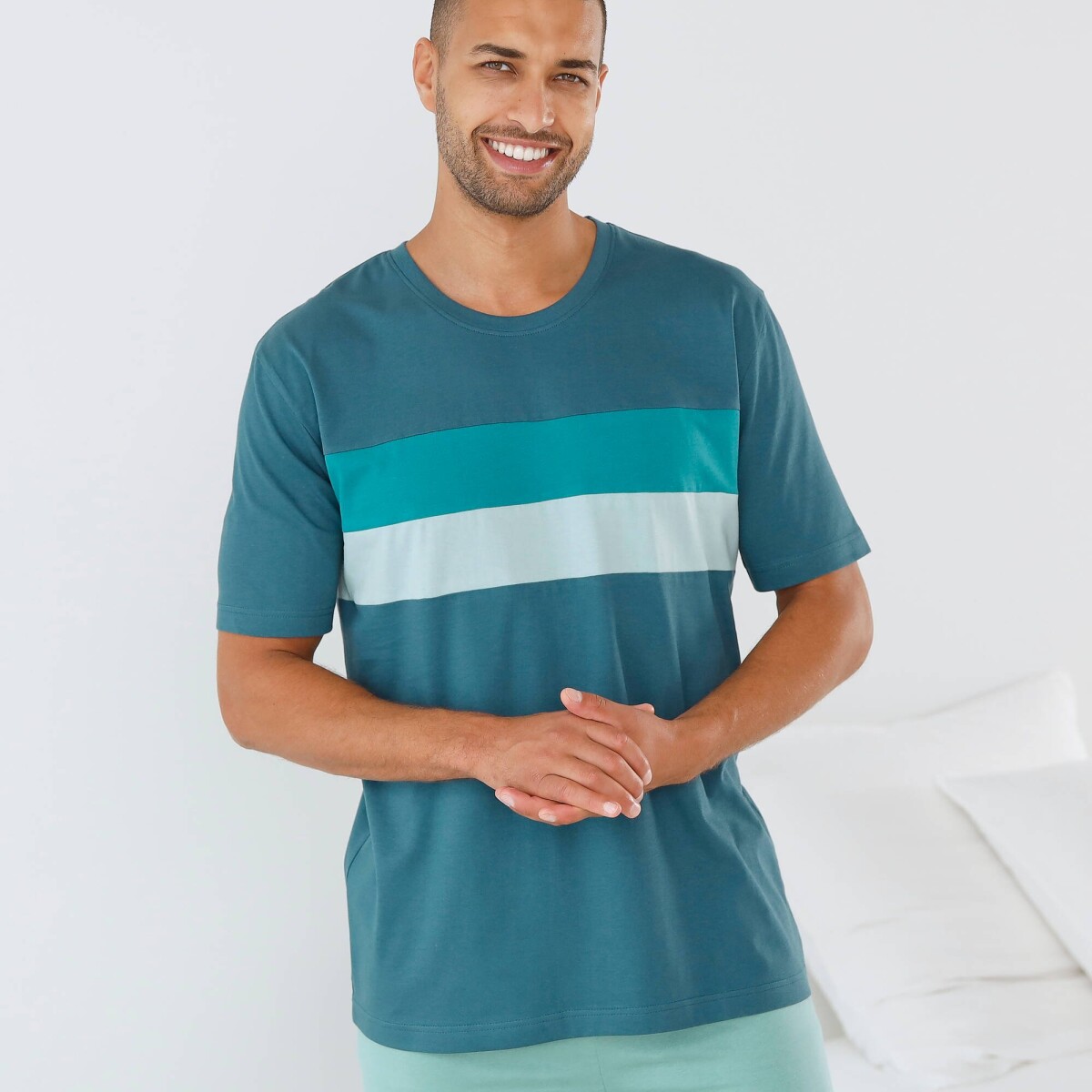 Pyžamové tričko s krátkymi rukávmi