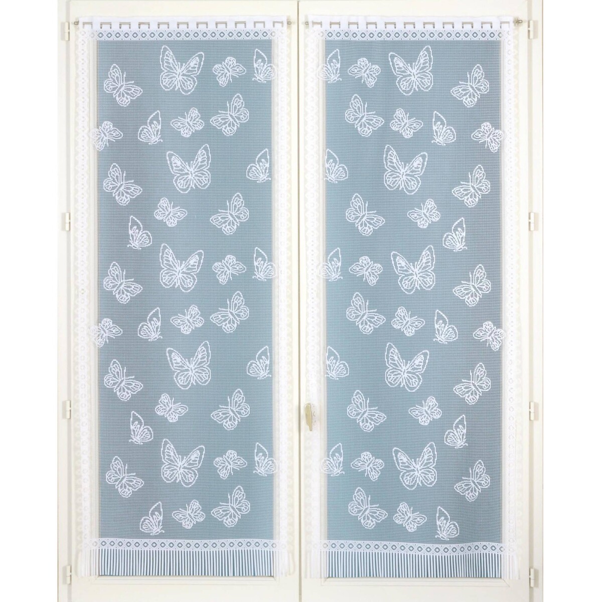 Rovná záclona s motívom motýľov, 1 pár