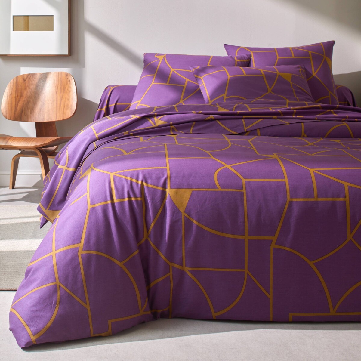 Posteľná bielizeň Geoffroy s grafickým dizajnom, bavlna