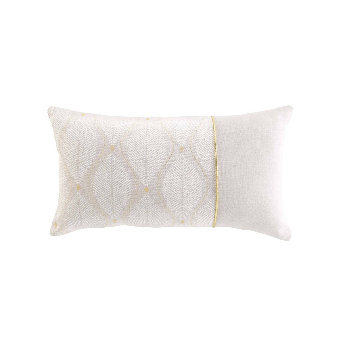 Obdĺžnikový vankúš so štýlovou potlačou listov