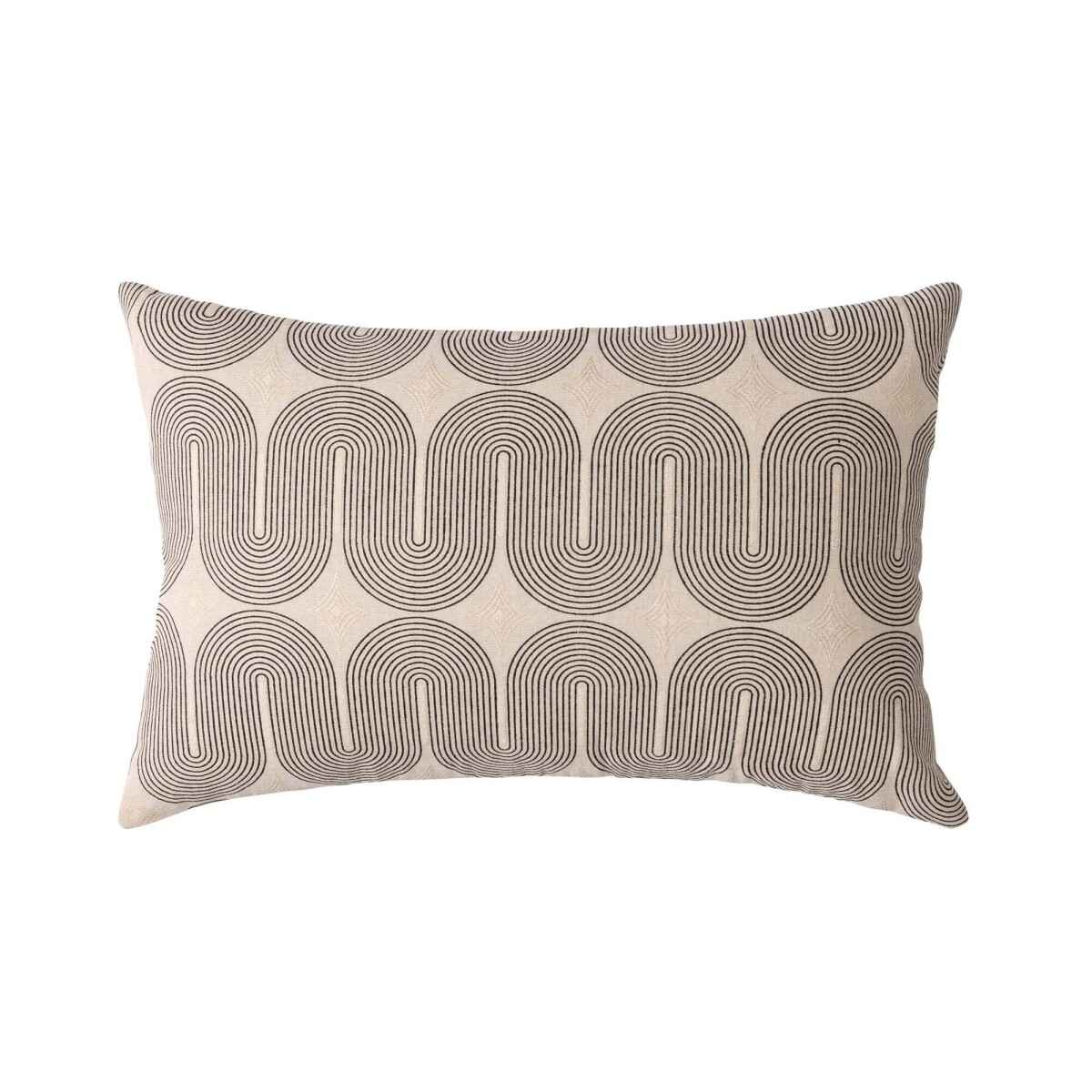 Obdĺžnikový vankúš s grafickým motívom