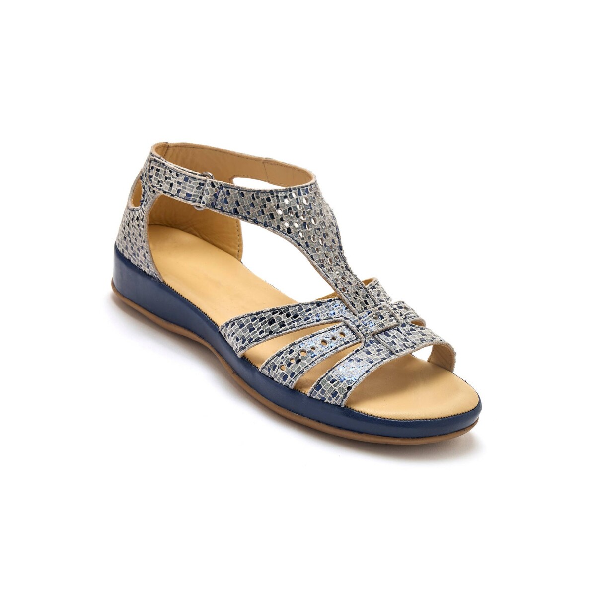 Kožené ažúrové sandále Pédiconfort®
