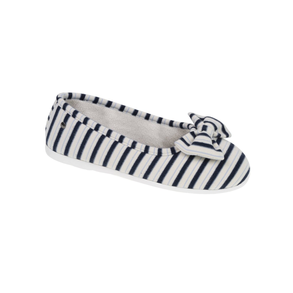 Ergonomické velúrové baleríny s mašľou Isotoner®