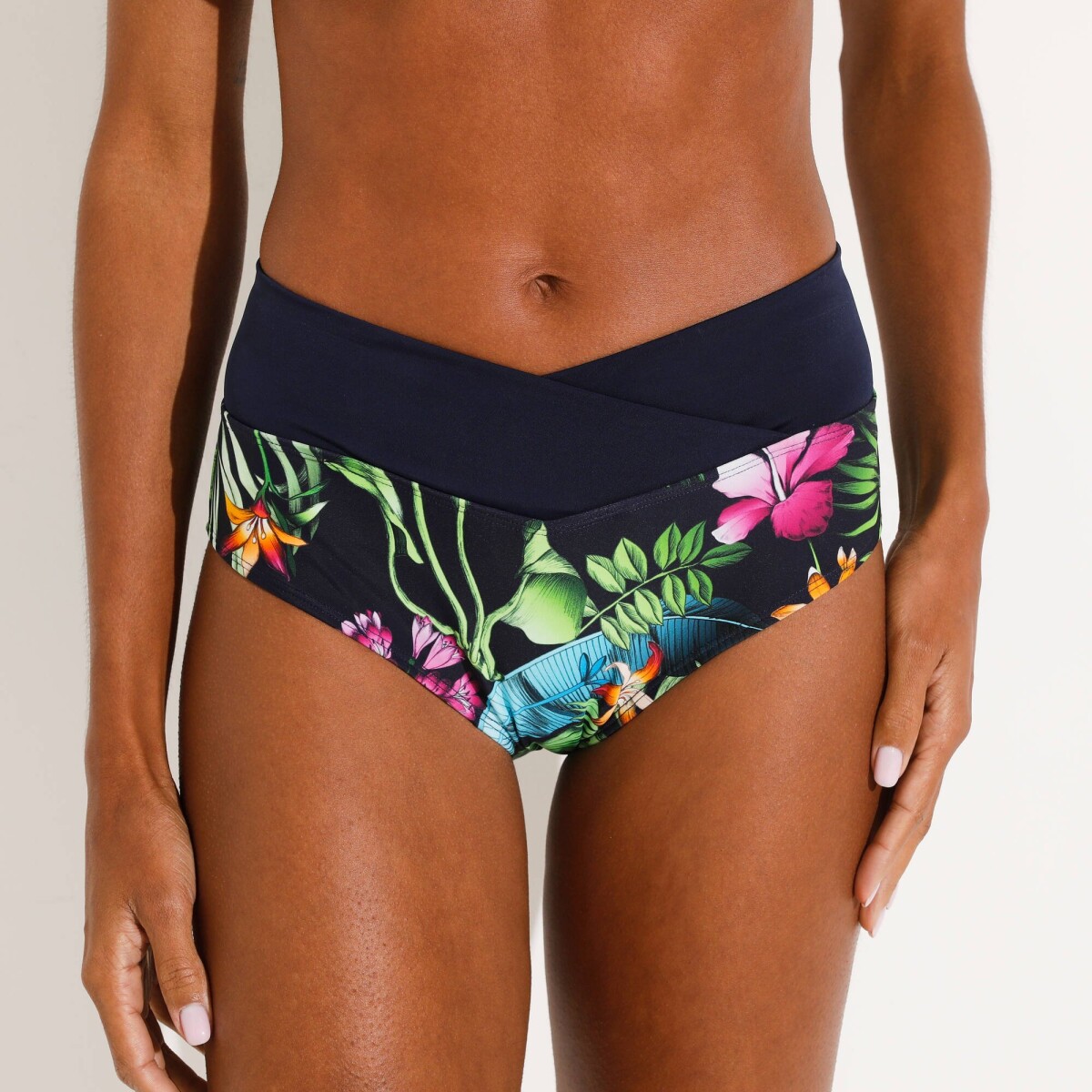 Plavkové nohavičky Banna s vysokým pásom