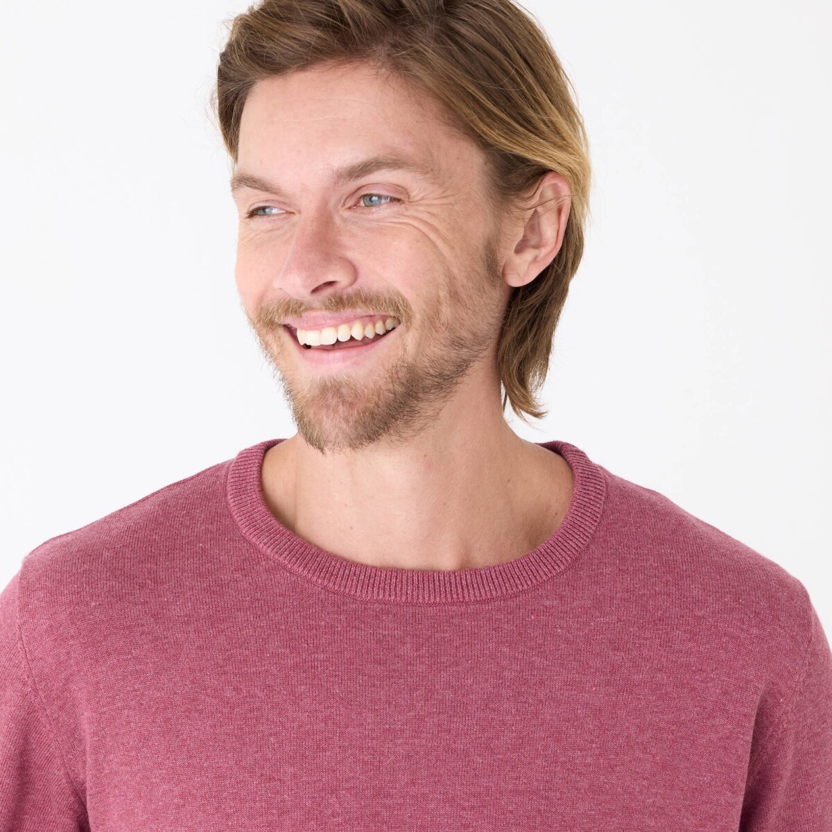 Pulóver s okrúhlym výstrihom a dlhými rukávmi