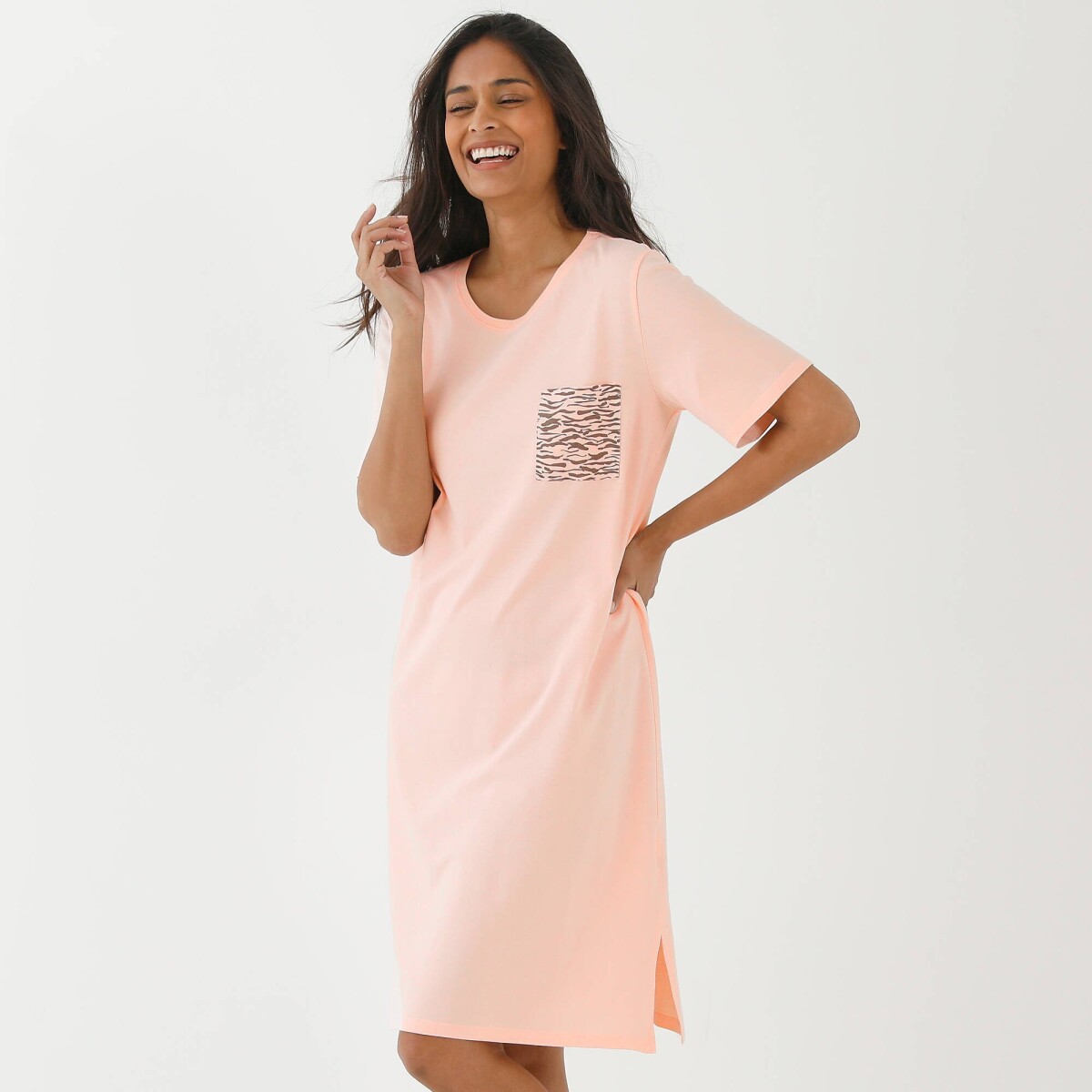 Súprava 2 nočných košieľ s potlačou zvieracej srsti