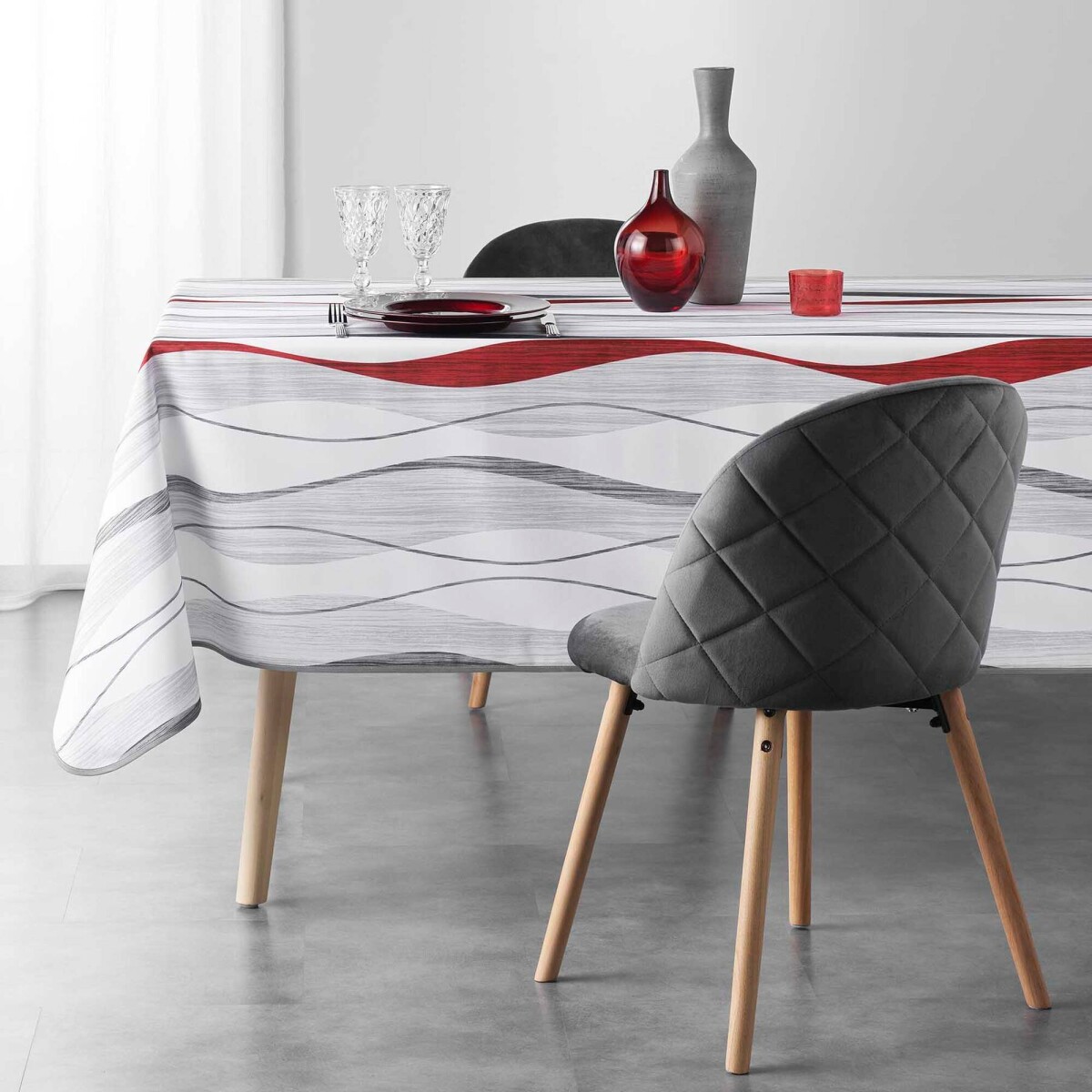 Obrus ​​s potlačou vlniek