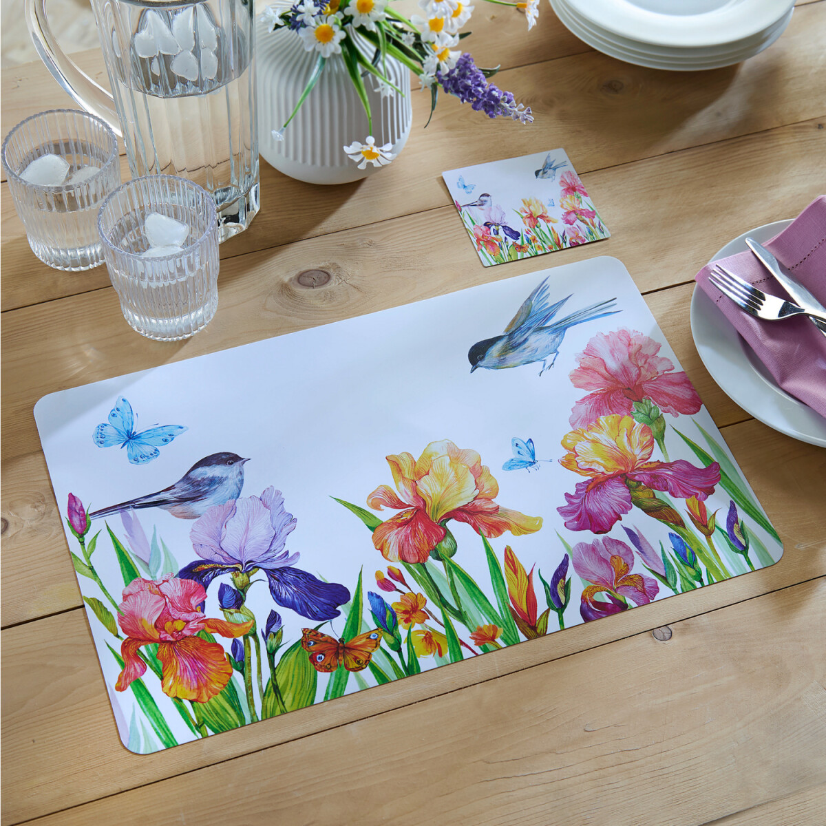 12-dielna súprava prestierania Vtáčik