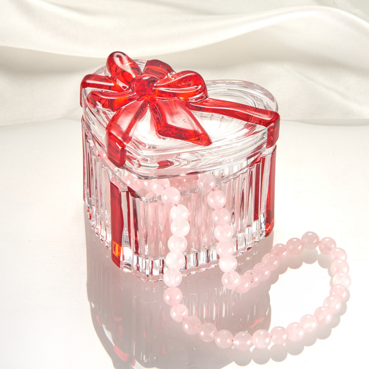 Sklenená dóza "Srdce"