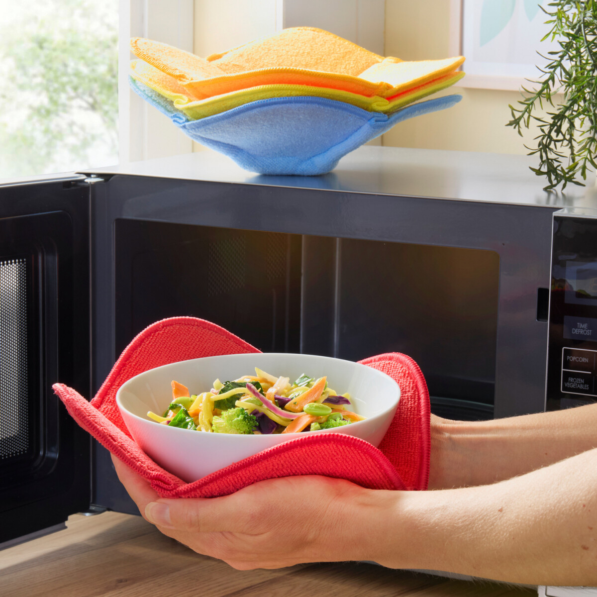 4 chňapky na riad z mikrovlnnej rúry