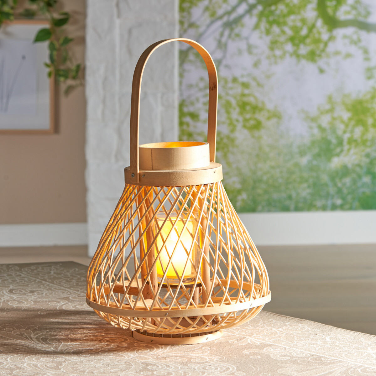 Stolová LED lampa Bambus
