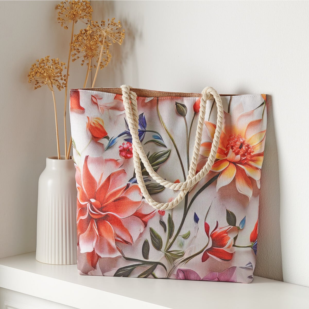 Nákupná taška Kvety