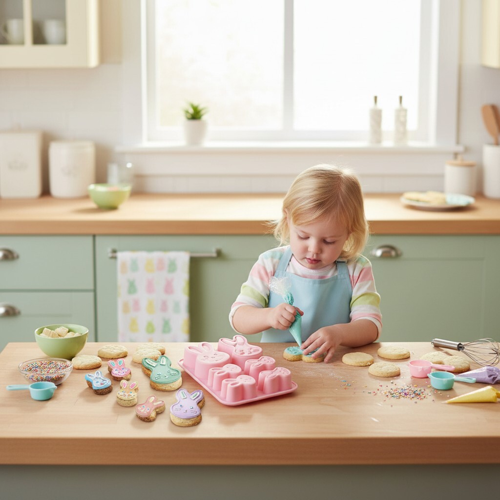Silikónová forma na pečenie Zajačiky, ružová