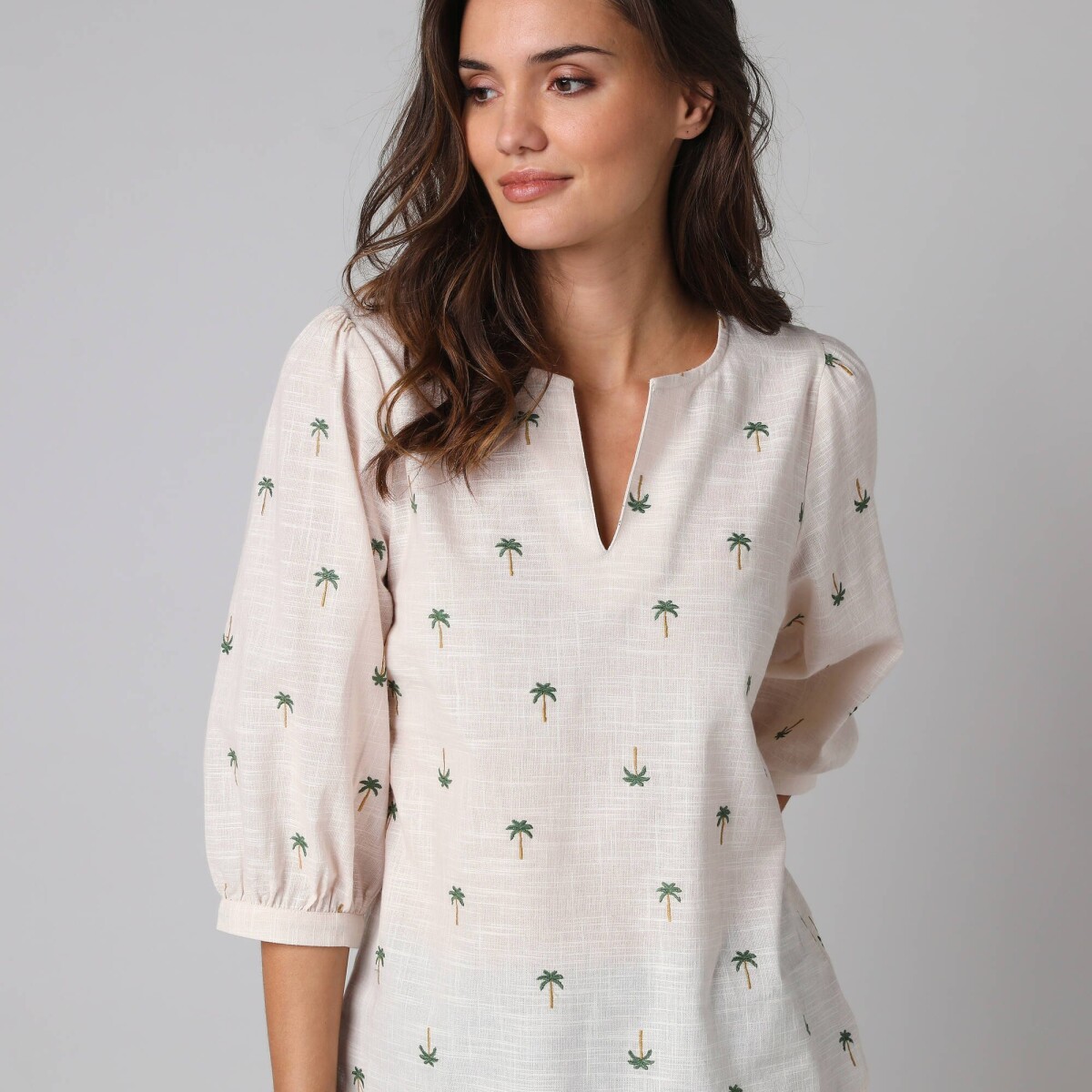 Blúzka s potlačou paliem