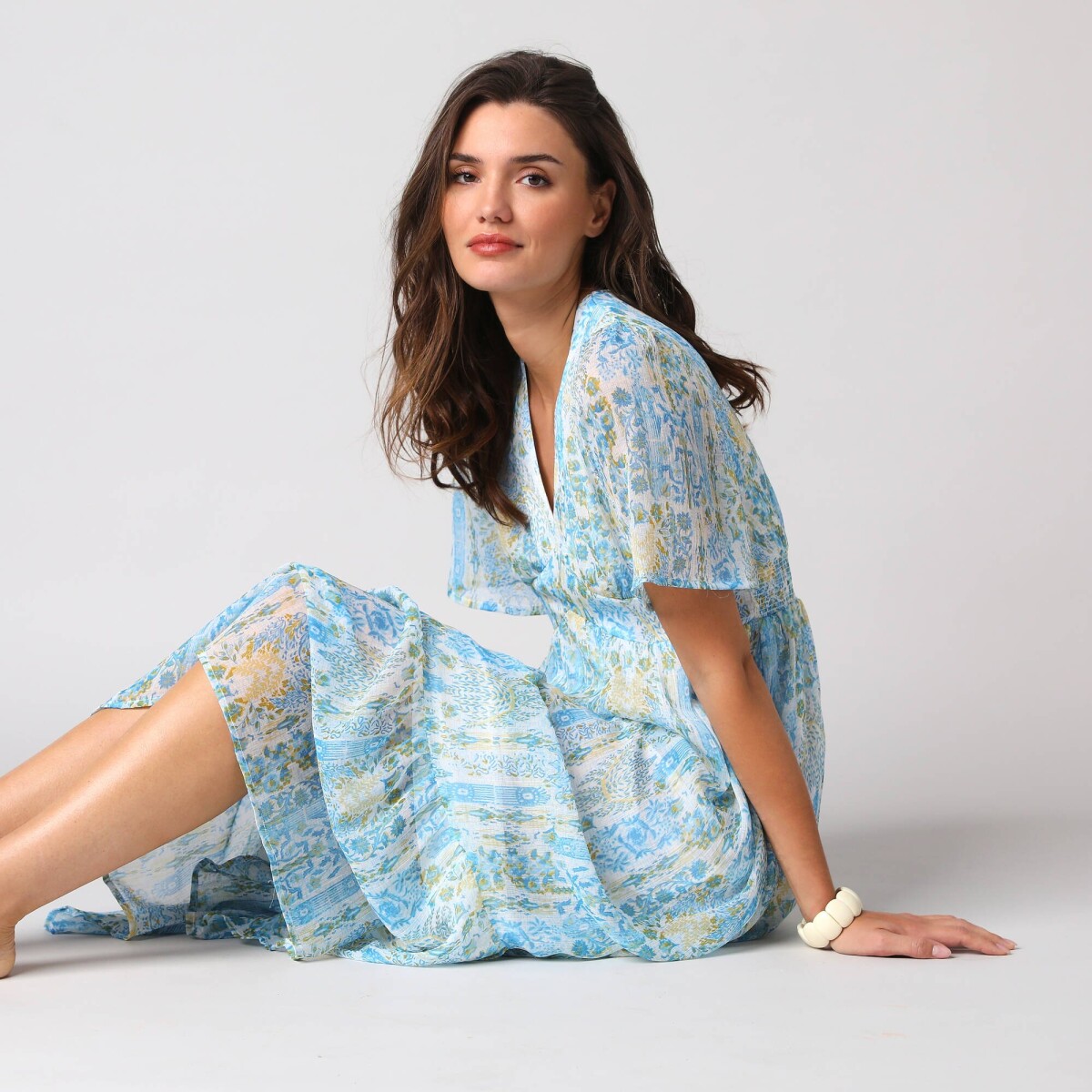 Dlhé šaty s potlačou