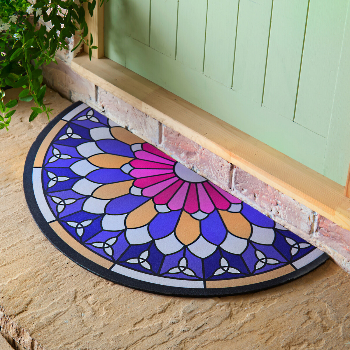 Covoraș cu aspect de vitraliu