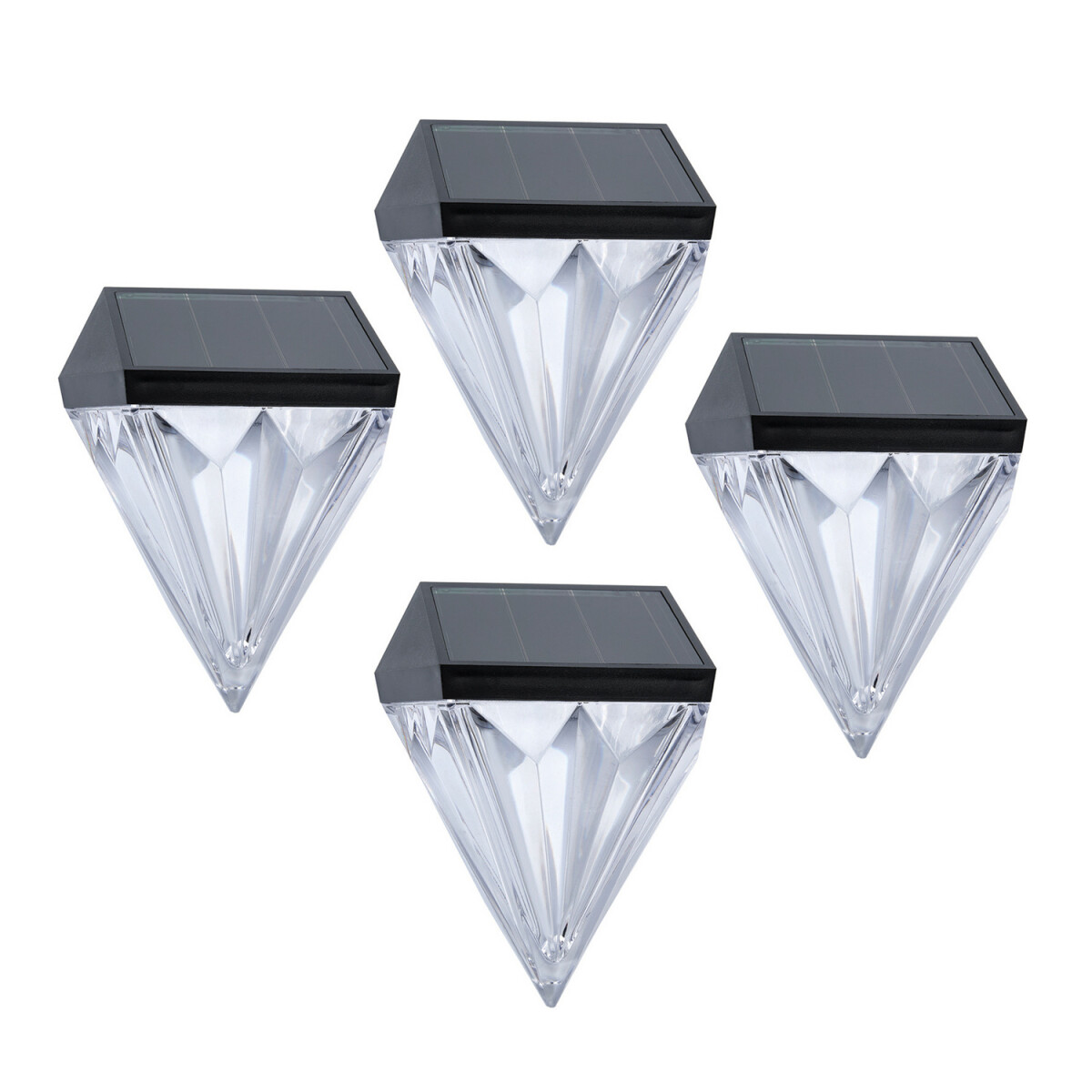 4-dielna sada nástenných svietidiel Diamant
