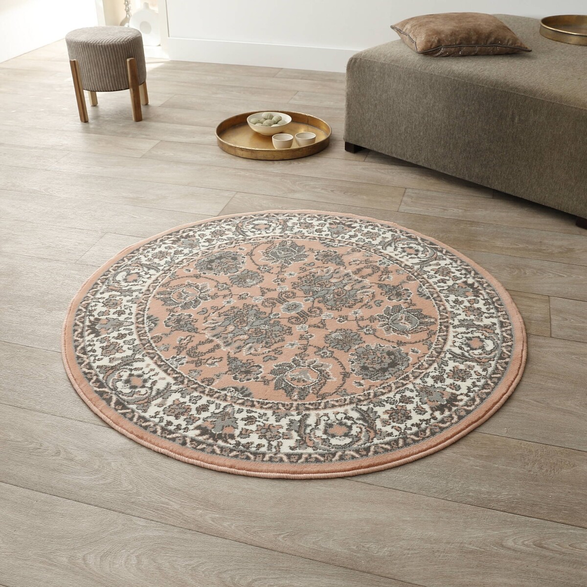Covor rotund cu model persan