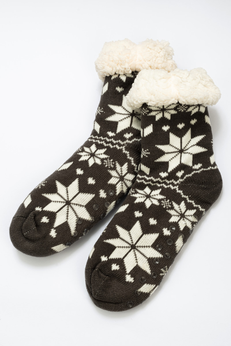 E-shop Ponožky zimné, snehové vločky