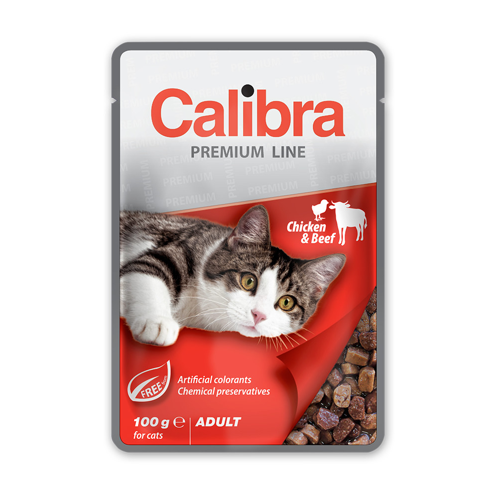 Levně Calibra Cat Premium Adult Chicken+Beef