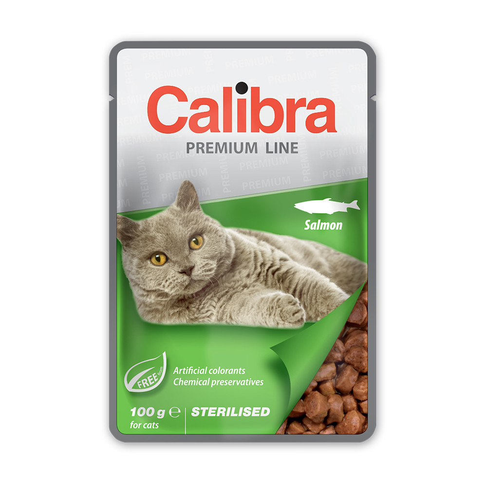Levně Calibra Cat Premium Sterilised Salmon