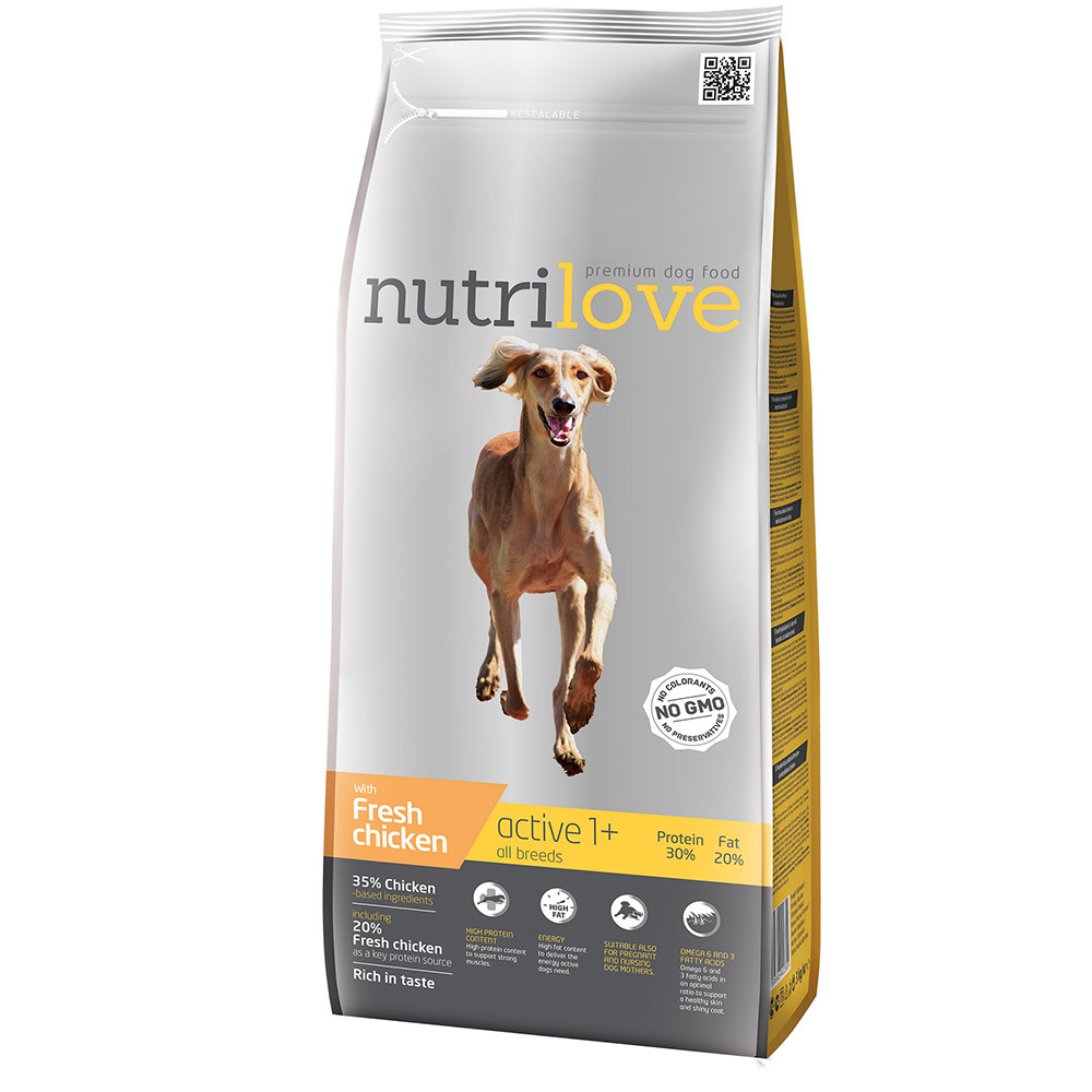 Nutrilove dog dry ACTIVE 3kg