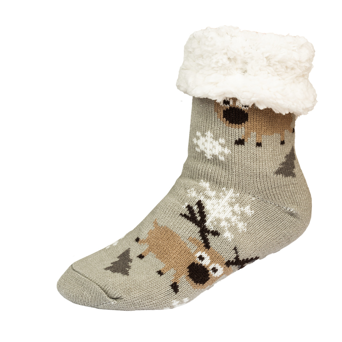 E-shop Zimné ponožky s baránkom sivá