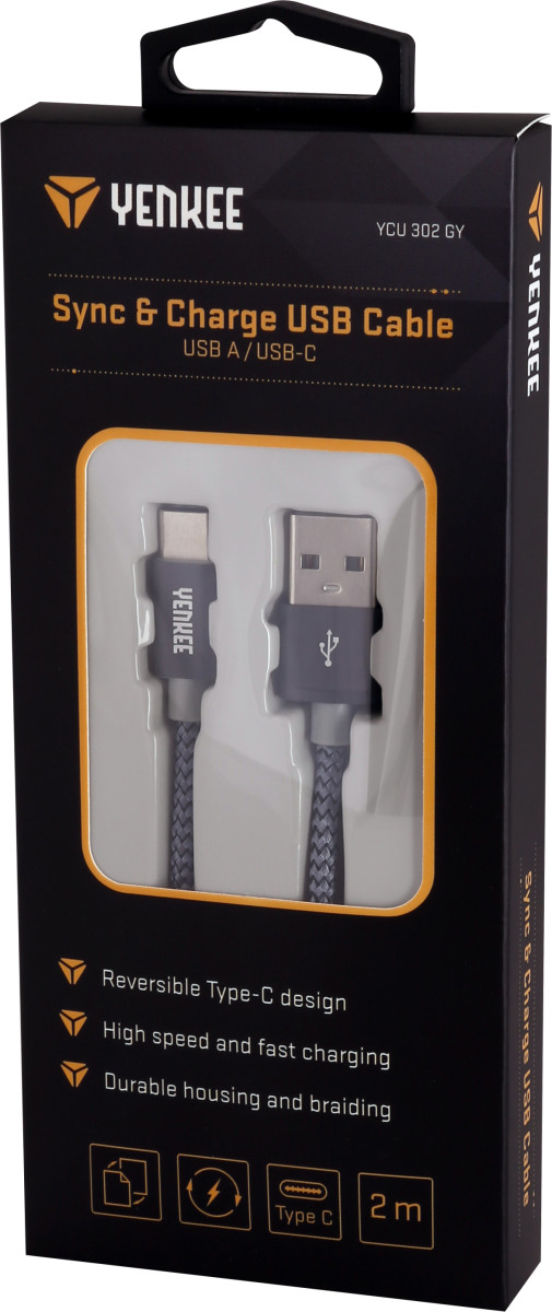 E-shop Synchronizačný a nabíjací kábel USB typ C 2 m