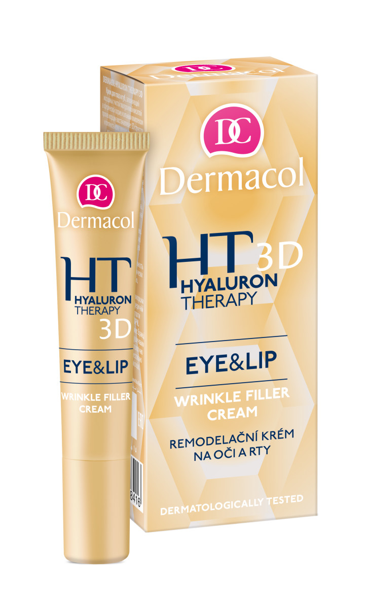 Levně Dermacol Hyaluron Therapy 3D remodelační krém na okolí očí a rtů
