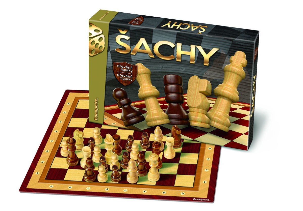 Levně Šachy - dřevěné figurky