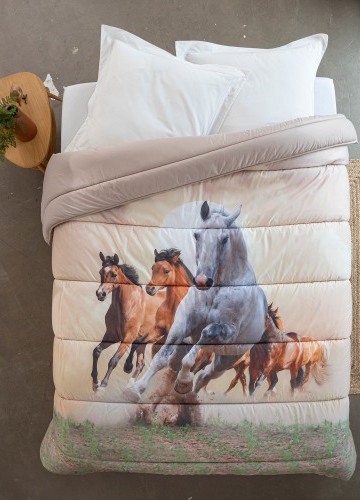 Obojstranná prikrývka z mikrovlákna s fotopotlačou Kone, 200 g/m2