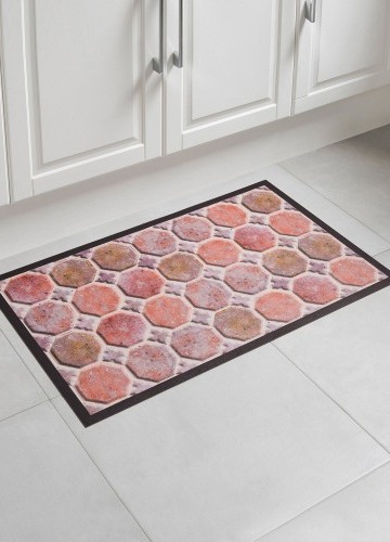 Vinylový koberec s efektem terakotových dlaždiček