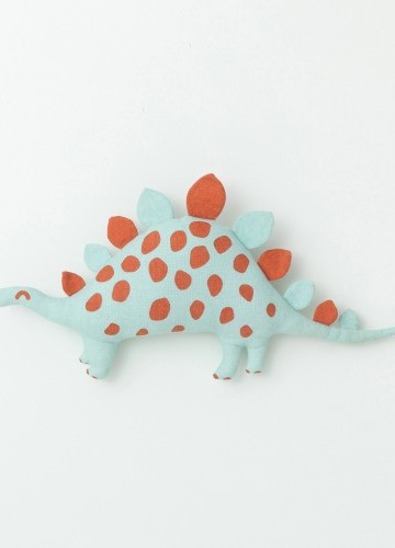 Detský vystužený vankúš "stegosaurus"