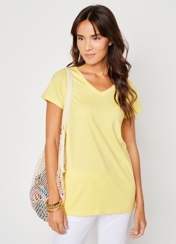 Tričko s výstřihem do V