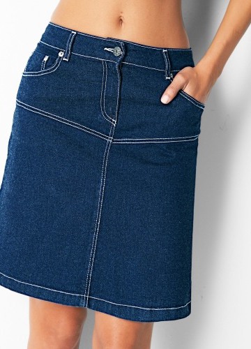 Rozšírená džínsová sukňa
