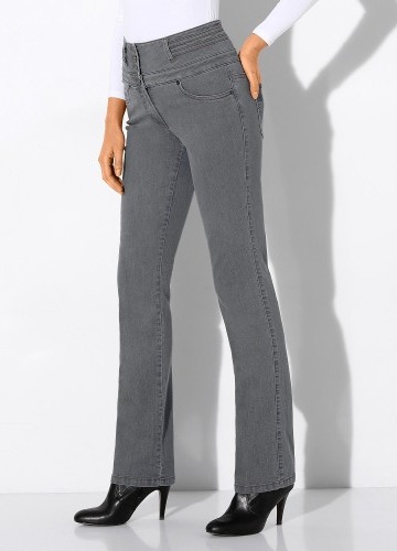 Rovné džínsy s vysokým pásom