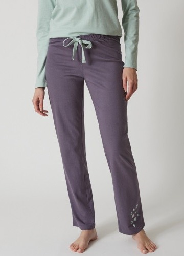 Pyžamové kalhoty se středovým potiskem "Beautiful"