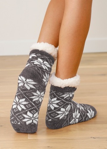 Ženilkové papučové ponožky s hebkou podšívkou